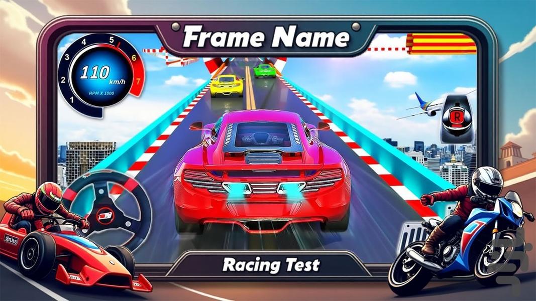 ماشین بازی مسابقه - Gameplay image of android game