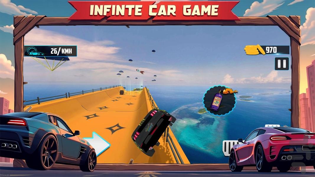 ماشین بازی بی نهایت - Gameplay image of android game