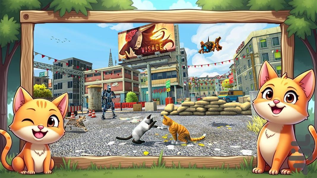 بازی گربه - Gameplay image of android game