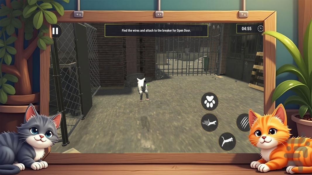 گربه بازی دخترانه - Gameplay image of android game
