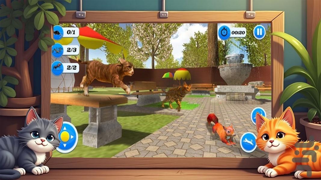 گربه بازی دخترانه - Gameplay image of android game
