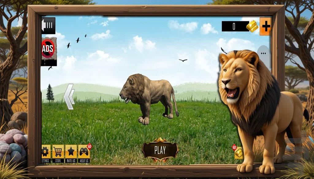 بازی شیر در جنگل | بازی شکارچی - Gameplay image of android game