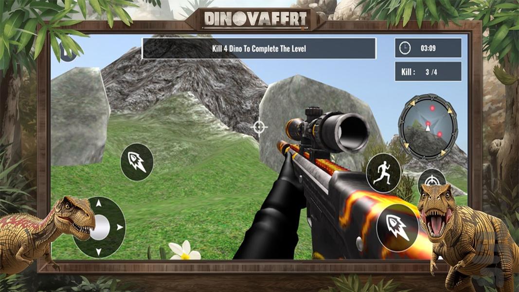 بازی دایناسور - Gameplay image of android game