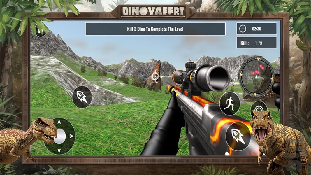 بازی دایناسور - Gameplay image of android game