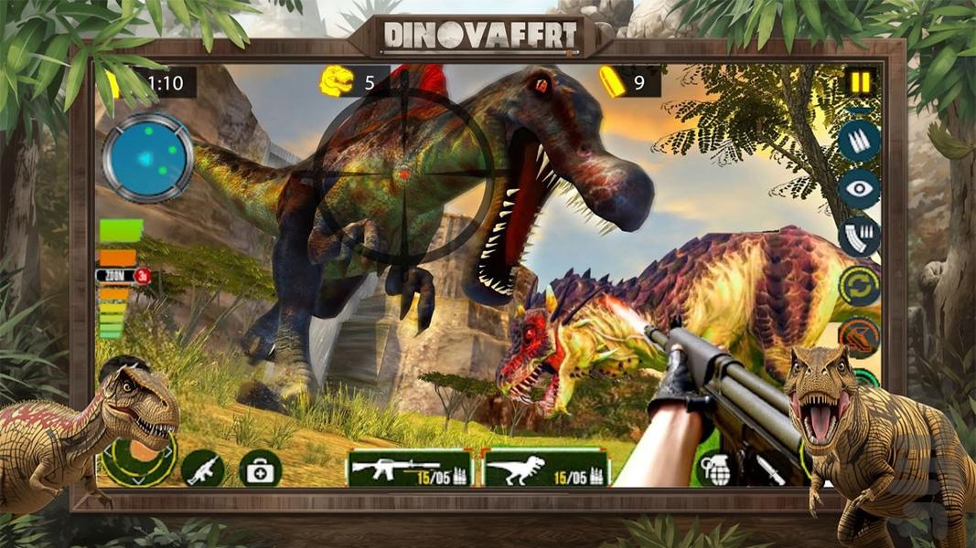 بازی دایناسور - Gameplay image of android game