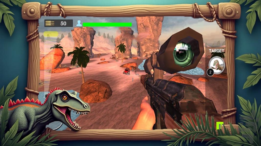 بازی دایناسوری - Gameplay image of android game