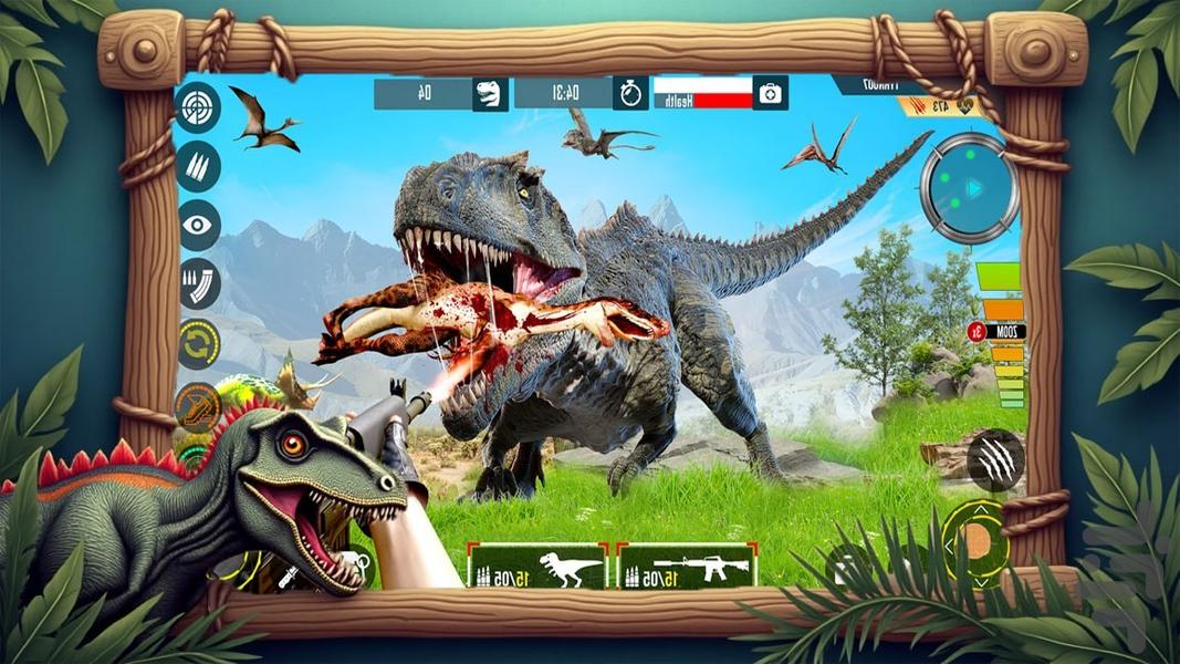 بازی دایناسوری - Gameplay image of android game