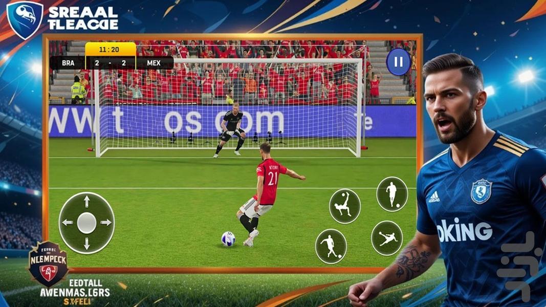 بازی دریم لیگ - Gameplay image of android game
