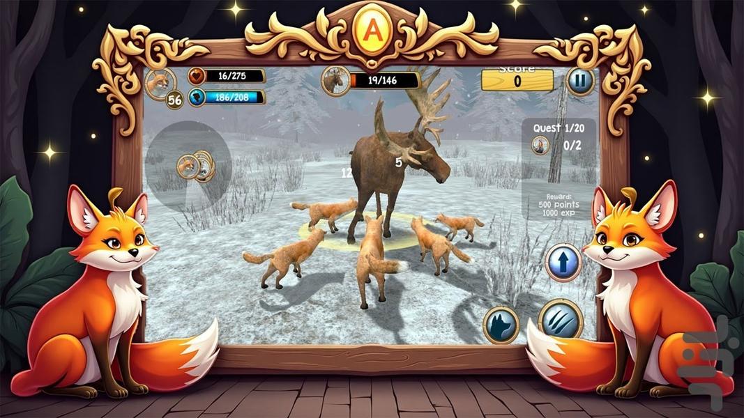 بازی روباه - Gameplay image of android game