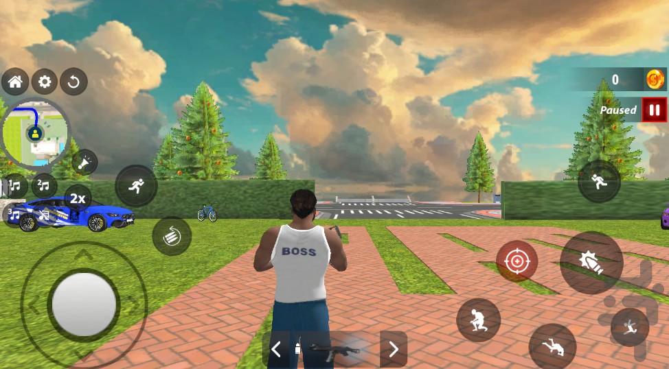 بازی گنگستر شهر - Gameplay image of android game