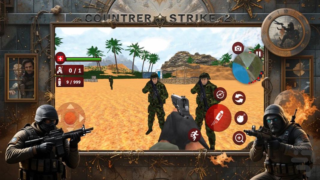 بازی کانتر 2 - Gameplay image of android game