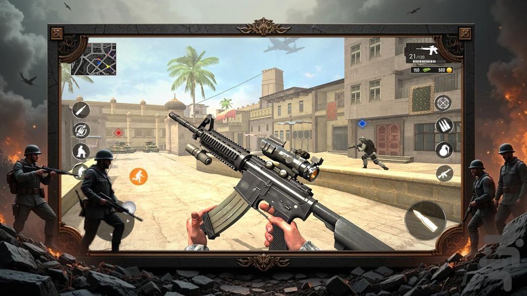 بازی جنگ جهانی - Gameplay image of android game