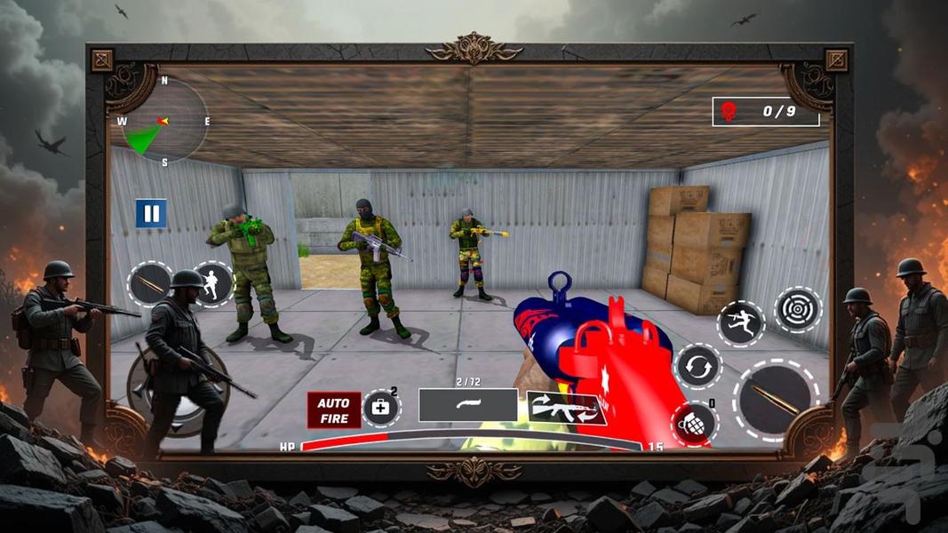 بازی جنگ جهانی - Gameplay image of android game