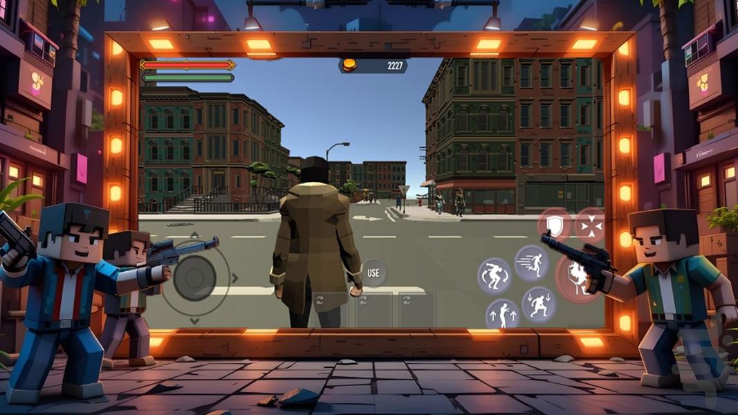 بازی گنگستر شهر - Gameplay image of android game