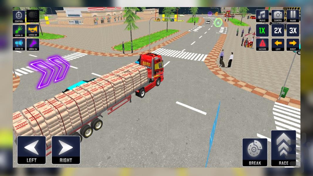 بازی کامیون باربری - Gameplay image of android game