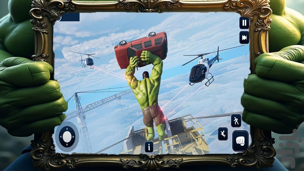 بازی هالک - Gameplay image of android game