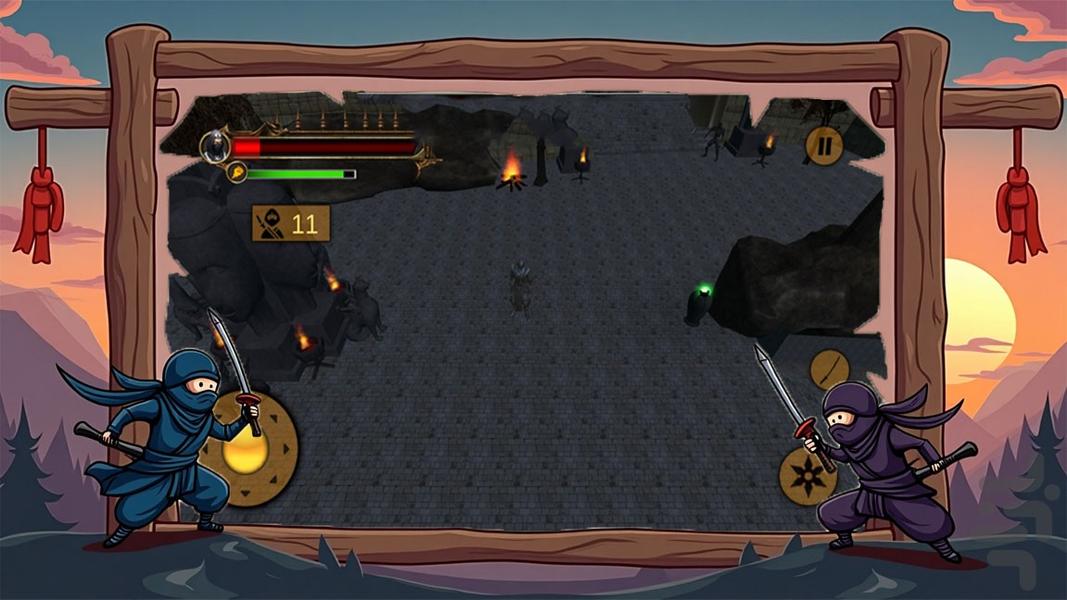 بازی نینجا - Gameplay image of android game