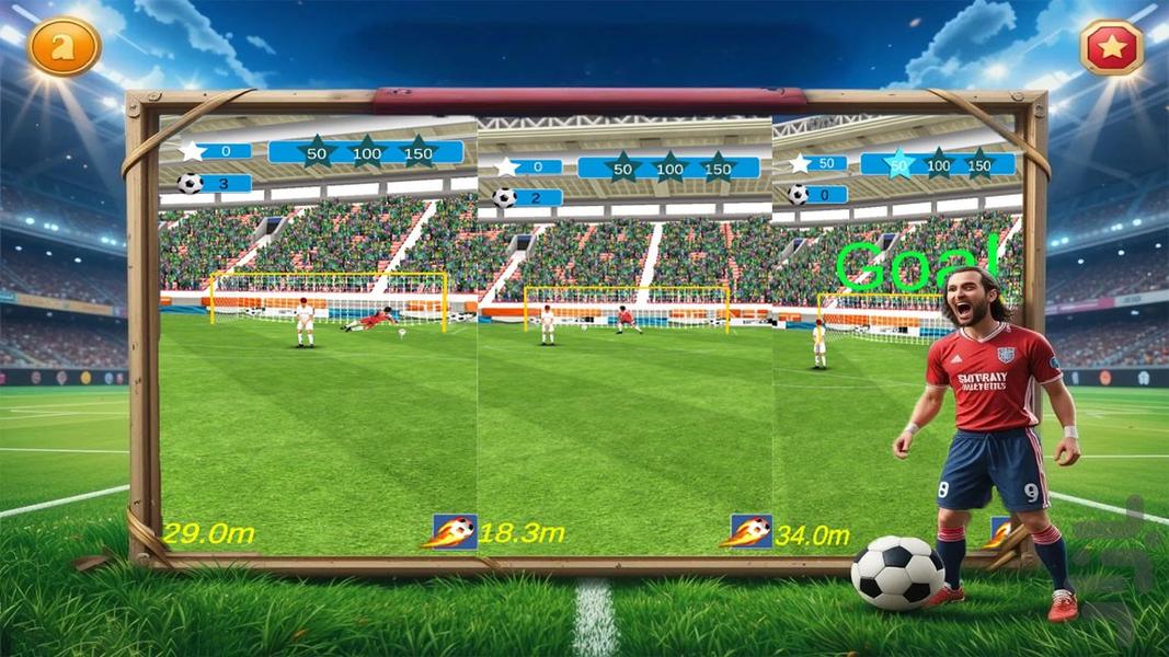 بازی پنالتی - Gameplay image of android game