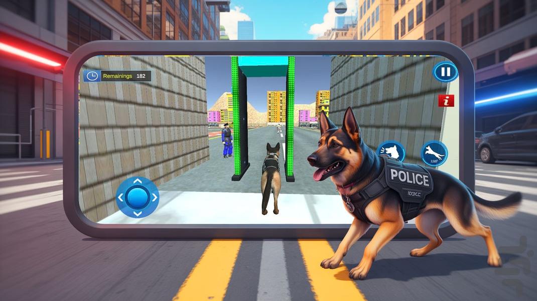 سگ عملیات پلیس | پلیس بازی - عکس بازی موبایلی اندروید