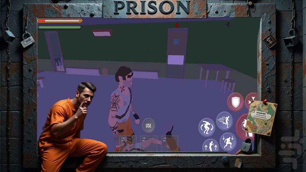 بازی فرار از زندان - Gameplay image of android game