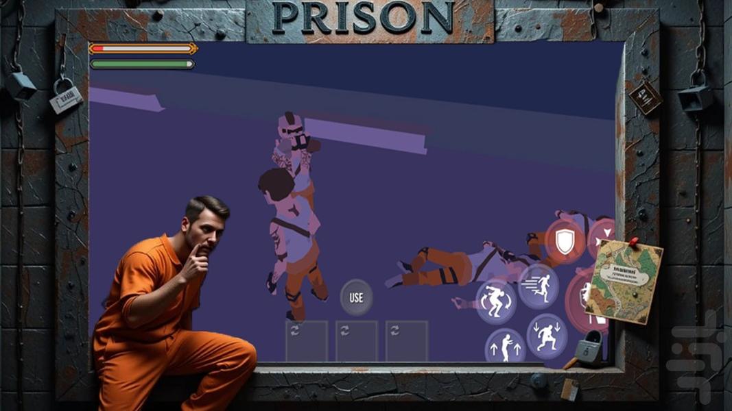 بازی فرار از زندان - Gameplay image of android game