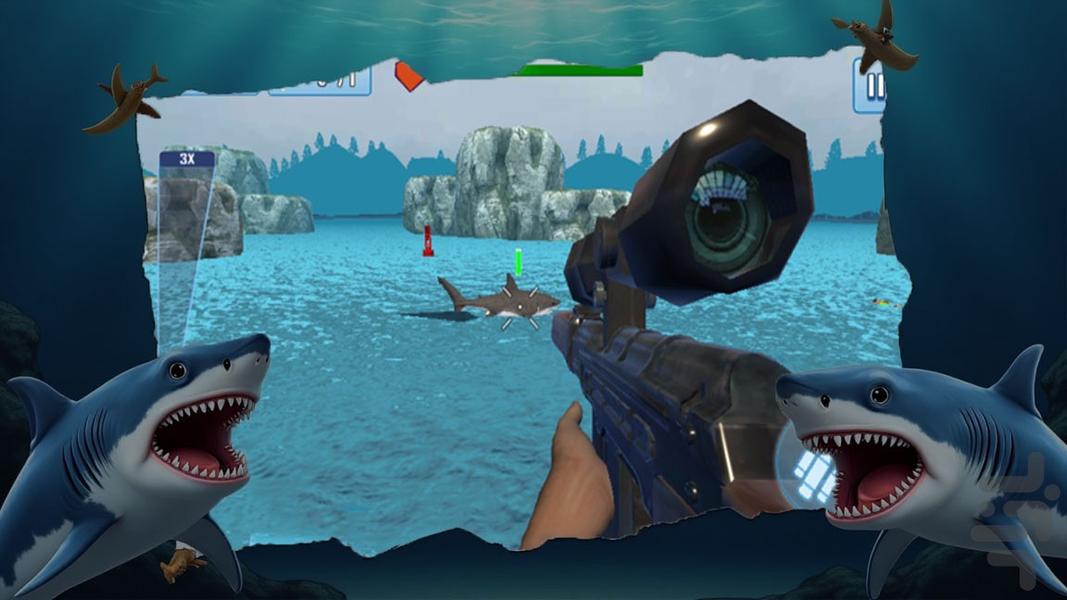 بازی کوسه - Gameplay image of android game