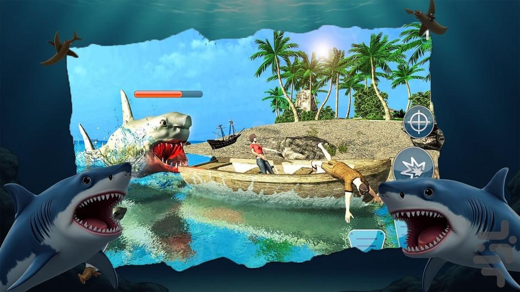 بازی کوسه - Gameplay image of android game