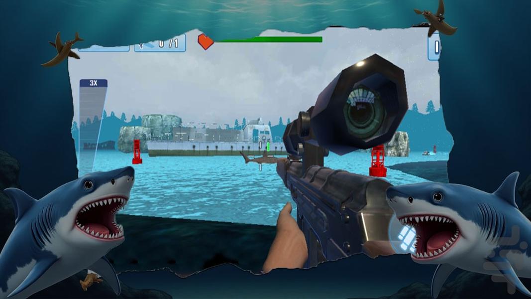 بازی کوسه - Gameplay image of android game