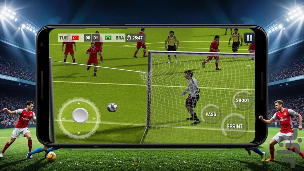 بازی فوتبال لیگ برتر - Gameplay image of android game