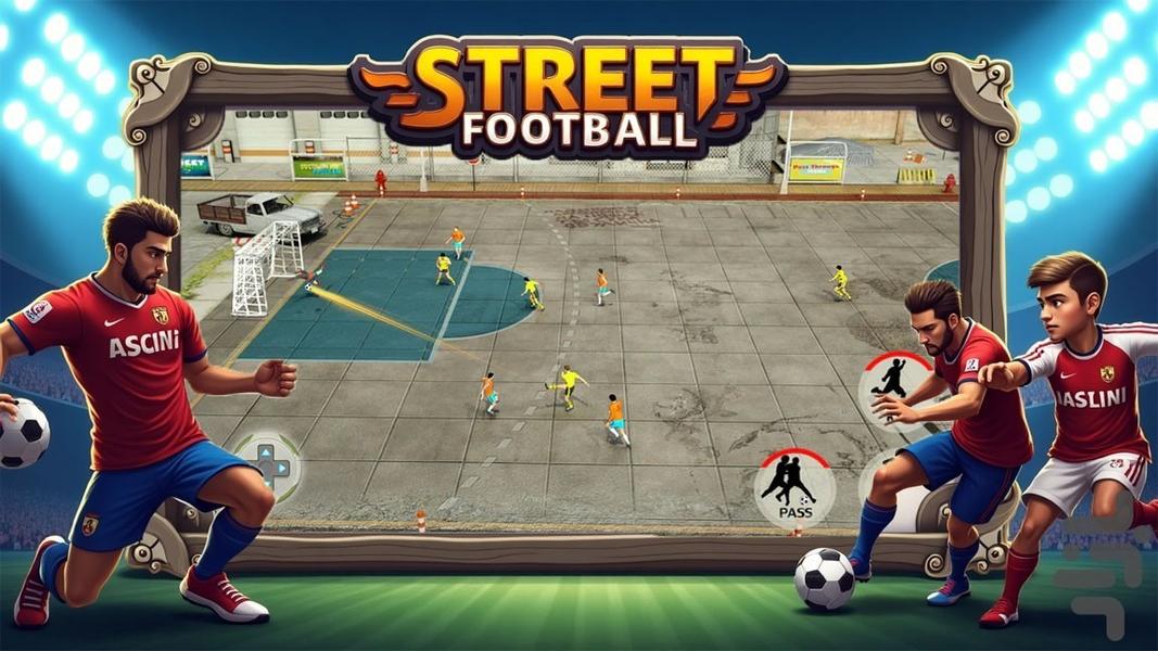 بازی فوتبالی - Gameplay image of android game