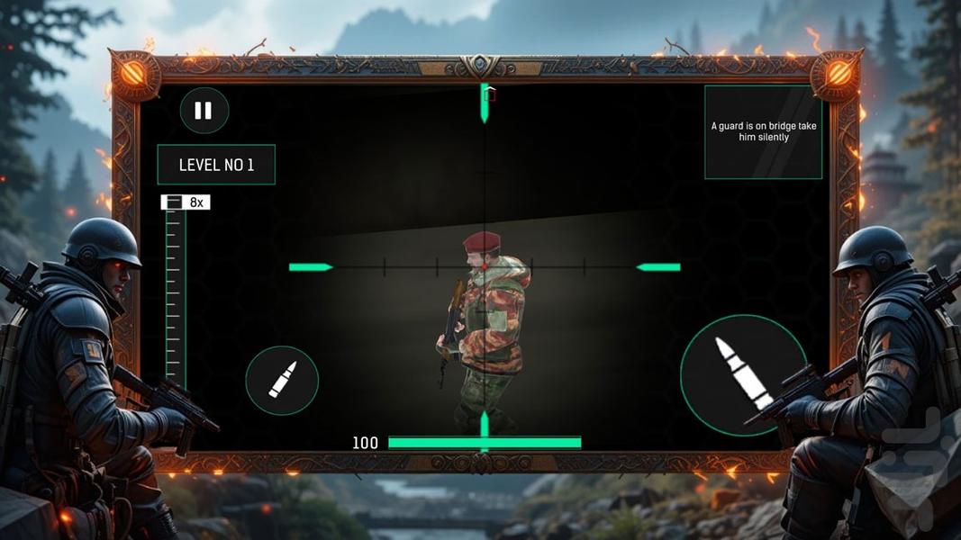 بازی تک تیرانداز - Gameplay image of android game