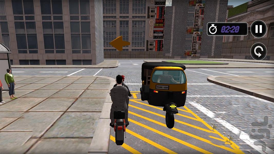 تاکسی موتوری | موتور بازی - Gameplay image of android game