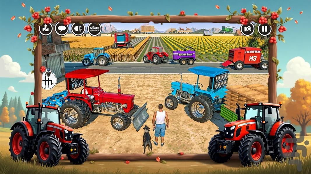 بازی ماشین تراکتور - Gameplay image of android game