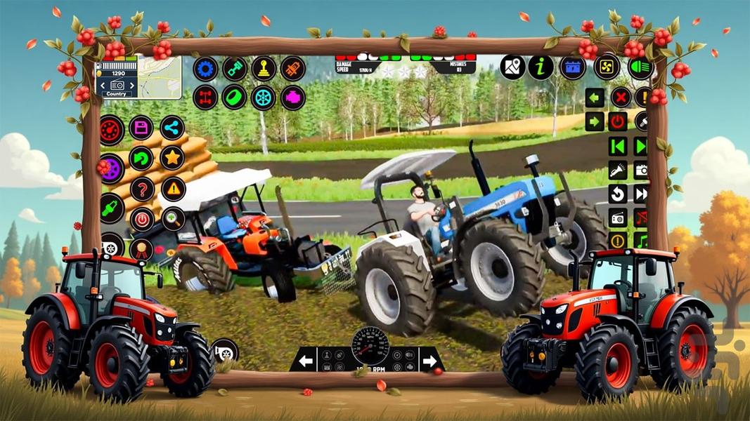 بازی ماشین تراکتور - Gameplay image of android game