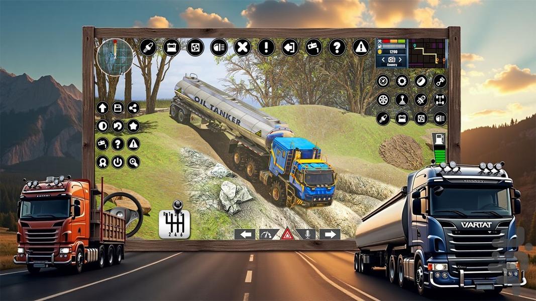 کامیون بازی رانندگی - Gameplay image of android game