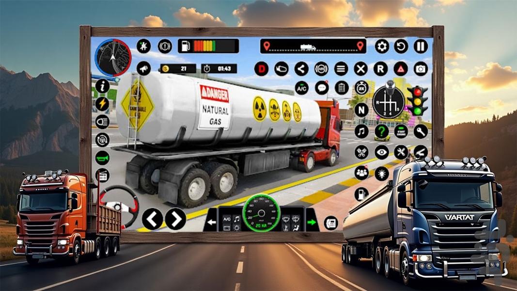 کامیون بازی رانندگی - Gameplay image of android game