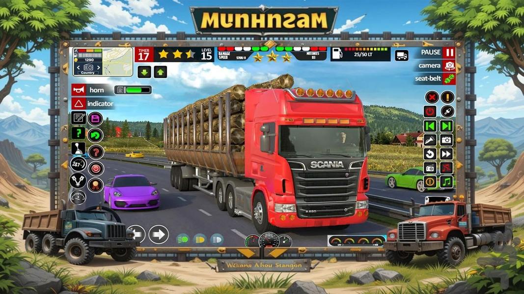 بازی کامیون سواری | ماشین سنگین - عکس بازی موبایلی اندروید