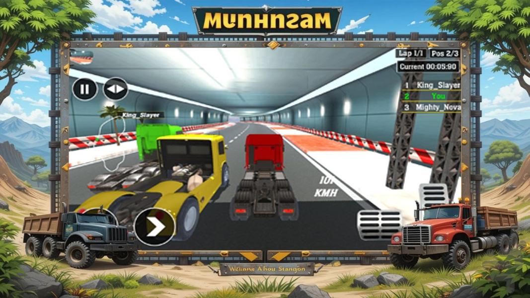 بازی کامیون سواری | ماشین سنگین - عکس بازی موبایلی اندروید