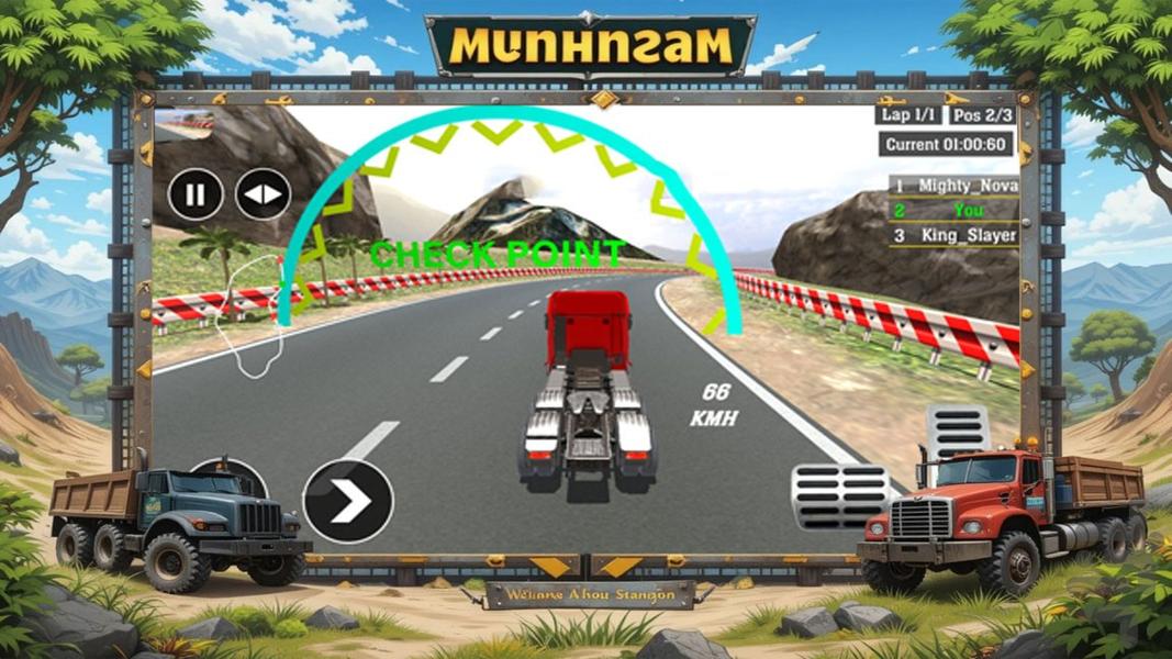 بازی کامیون سواری | ماشین سنگین - عکس بازی موبایلی اندروید
