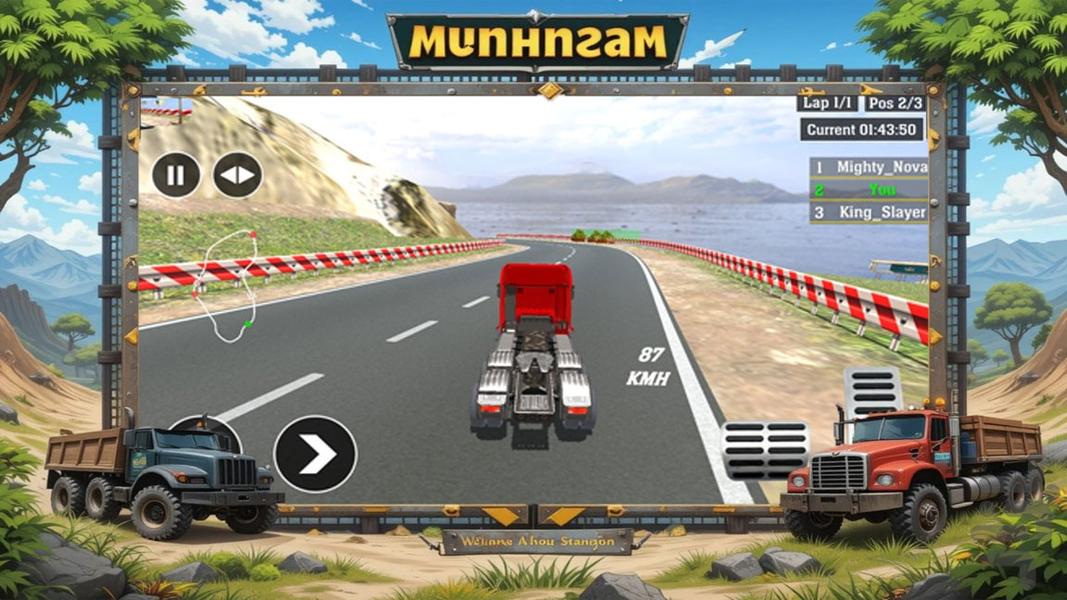 بازی کامیون سواری | ماشین سنگین - عکس بازی موبایلی اندروید