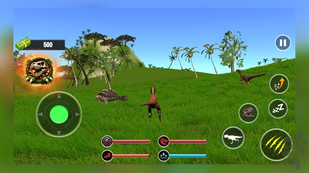 بازی دایناسور - Gameplay image of android game