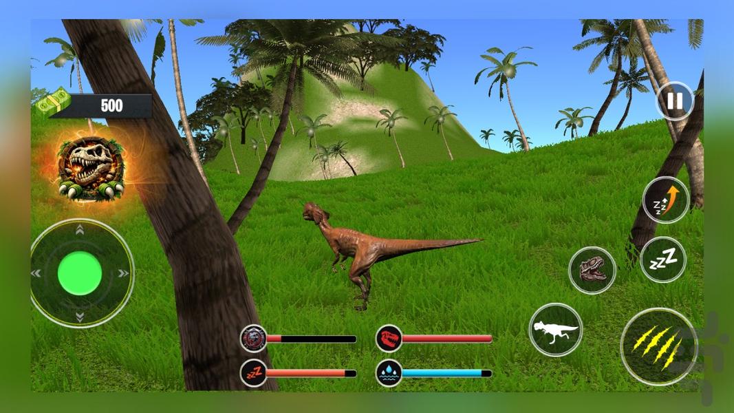 بازی دایناسور - Gameplay image of android game