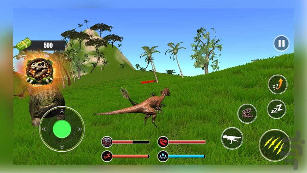 بازی دایناسور - Gameplay image of android game