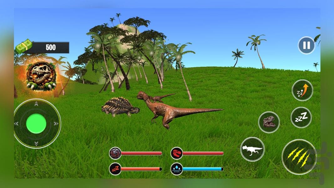 بازی دایناسور - Gameplay image of android game