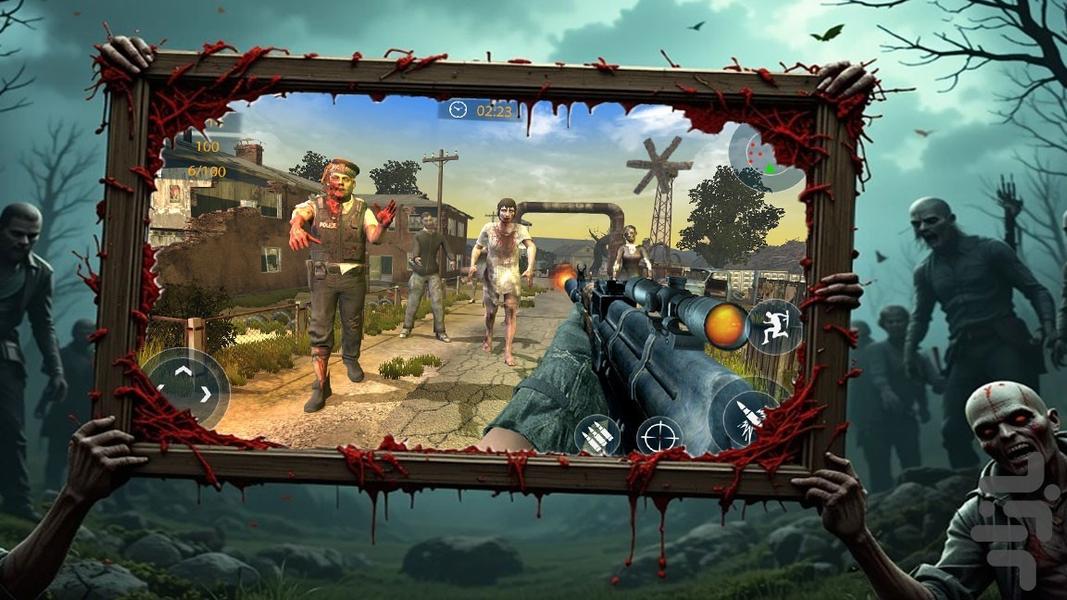 بازی ترسناک زامبی - Gameplay image of android game