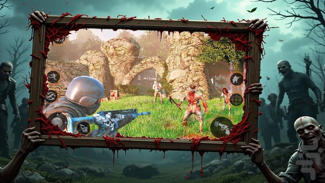 بازی ترسناک زامبی - Gameplay image of android game