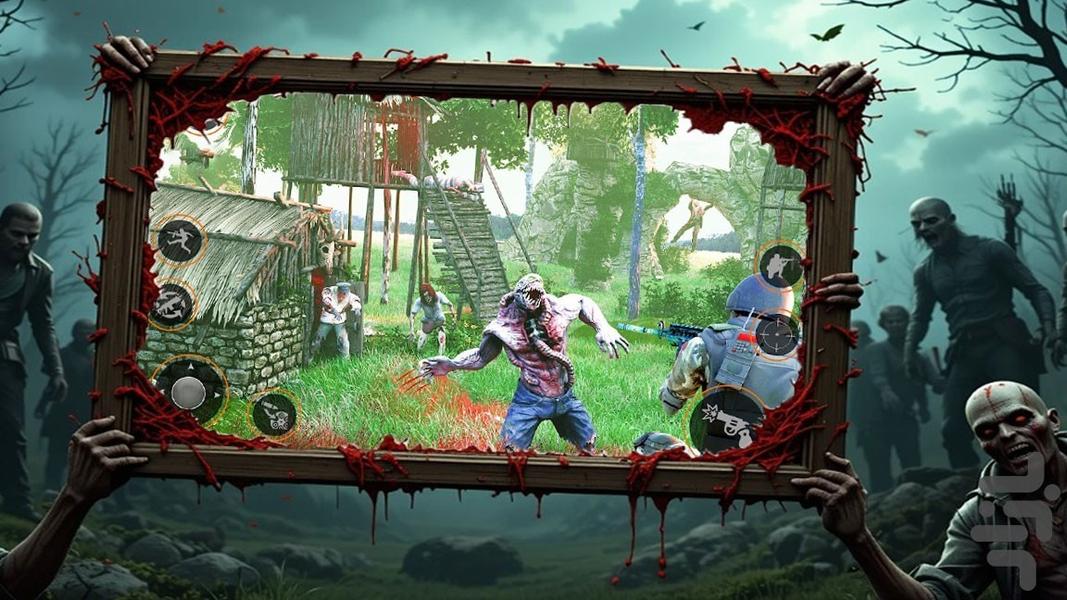 بازی ترسناک زامبی - Gameplay image of android game