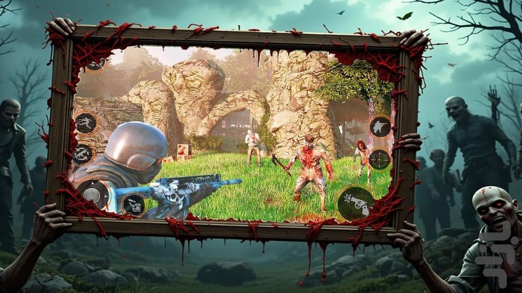 بازی ترسناک زامبی - Gameplay image of android game