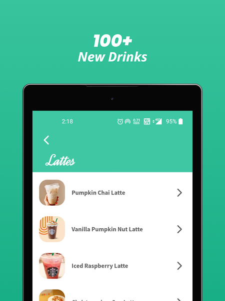 Secret Menu for Coffee Recipes - عکس برنامه موبایلی اندروید