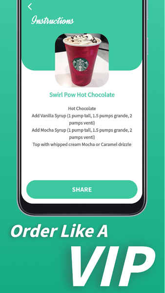 Starbucks Secret Menu - عکس برنامه موبایلی اندروید